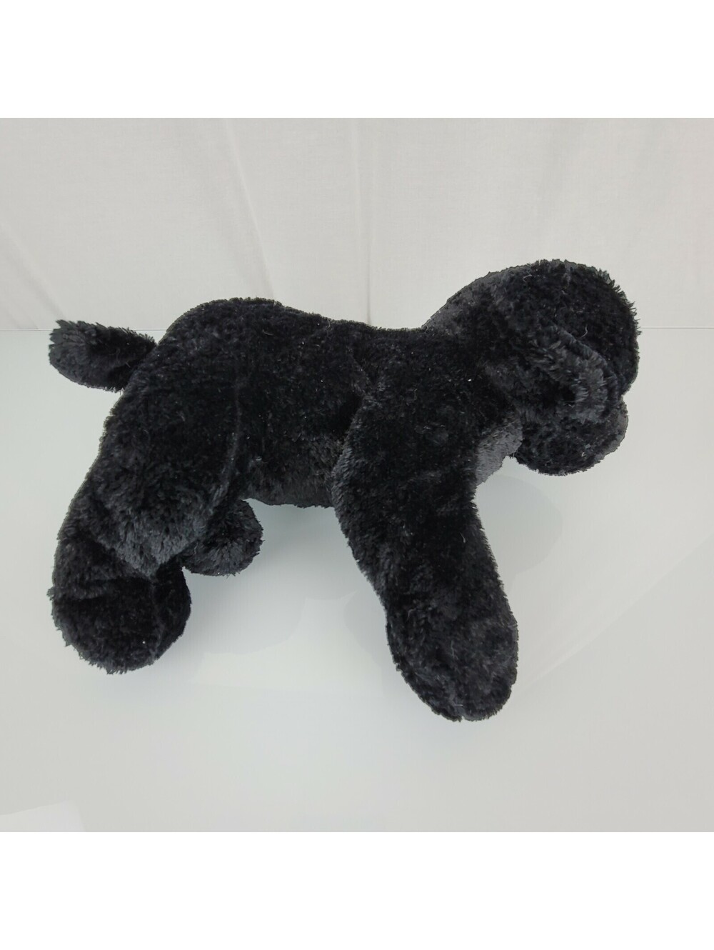 Chosun Stuffed Plush Black Dog Floppy Silky Beanbag Bean Bag  12"